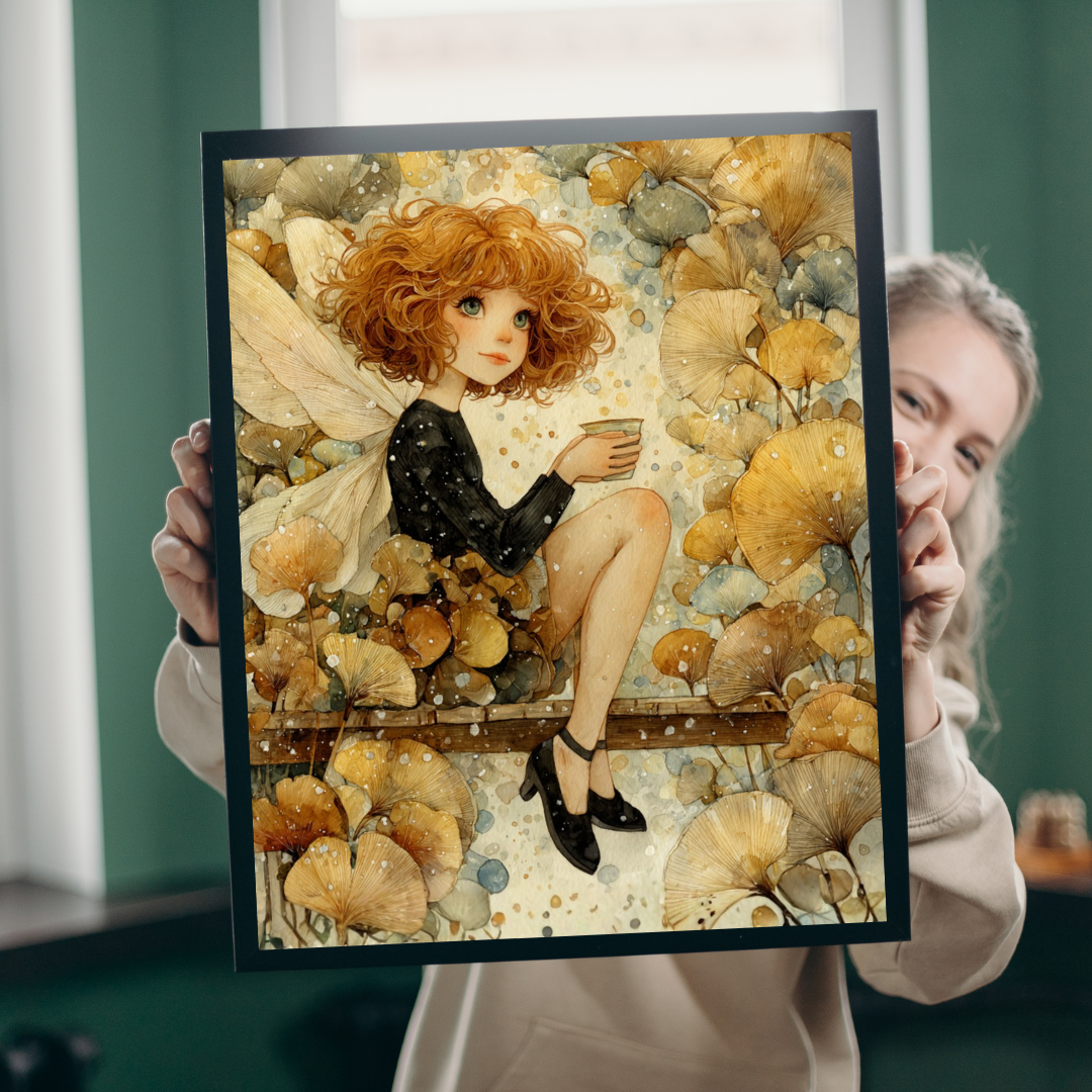 Misty Forest Fairy Jigsaw Puzzle - Enchanted Autumn Fairy Watercolor Woodland Bridge Fantasy Art Puzzle The Puzzle Chest