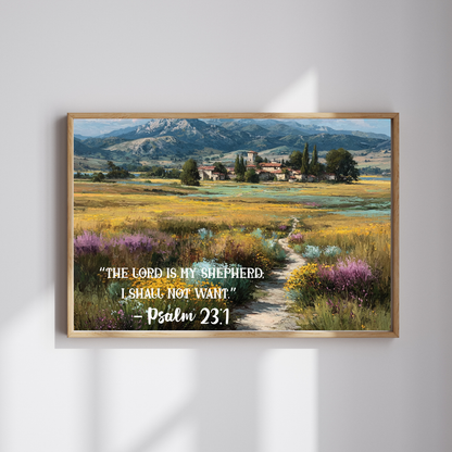 The Shepherd’s Meadow – Faithful Heart Jigsaw Puzzle, Inspirational Game, Biblical Quote Psalm 23:1 Faith-Based Gift Puzzle The Puzzle Chest
