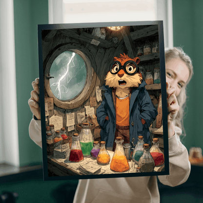 Squirrel Scientist Jigsaw Puzzle - Animal Science-Themed Puzzle, Perfect Gift for Kids, Family Game Night Puzzle The Puzzle Chest