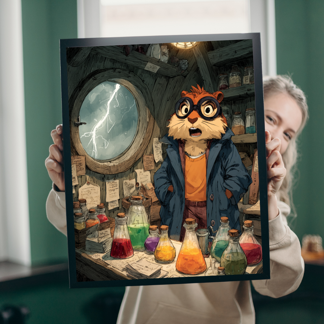 Squirrel Scientist Jigsaw Puzzle - Animal Science-Themed Puzzle, Perfect Gift for Kids, Family Game Night Puzzle The Puzzle Chest