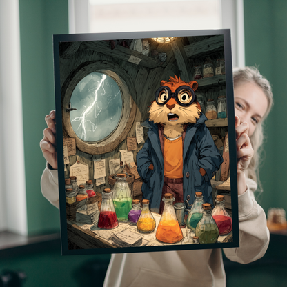 Squirrel Scientist Jigsaw Puzzle - Animal Science-Themed Puzzle, Perfect Gift for Kids, Family Game Night Puzzle The Puzzle Chest