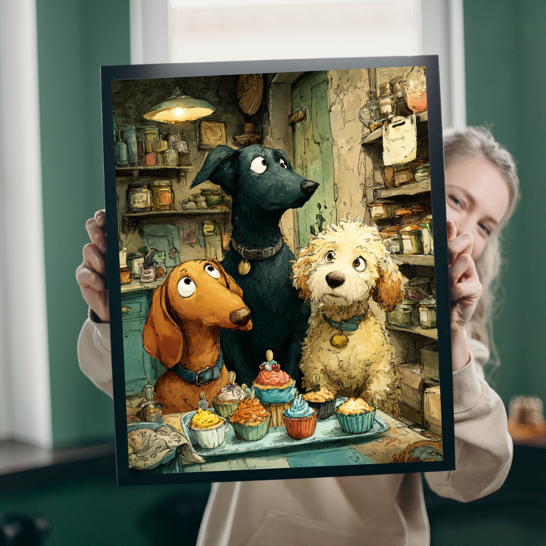 Whimsical Pet Puzzle - Cute Dog Friends, Baking Animal Themed Game for Family Night, Gift for Animal Lover, Indoor Activity Puzzle The Puzzle Chest