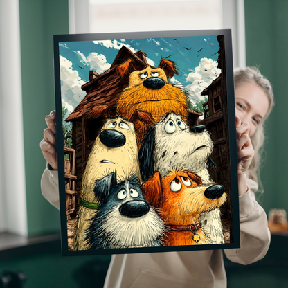 Dog Lovers Puzzle - Animal Themed Jigsaw, Dog Art Game for Fun Family Activity, Gifts, Puzzle for Kids and Adults Puzzle The Puzzle Chest