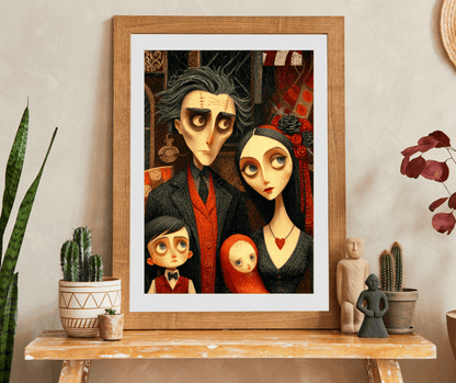 Macabre Victorian Family Puzzle - Gothic Portrait Jigsaw, Dark Fantasy Aesthetic and Pale Characters, Hauntingly Elegant Family Puzzle The Puzzle Chest