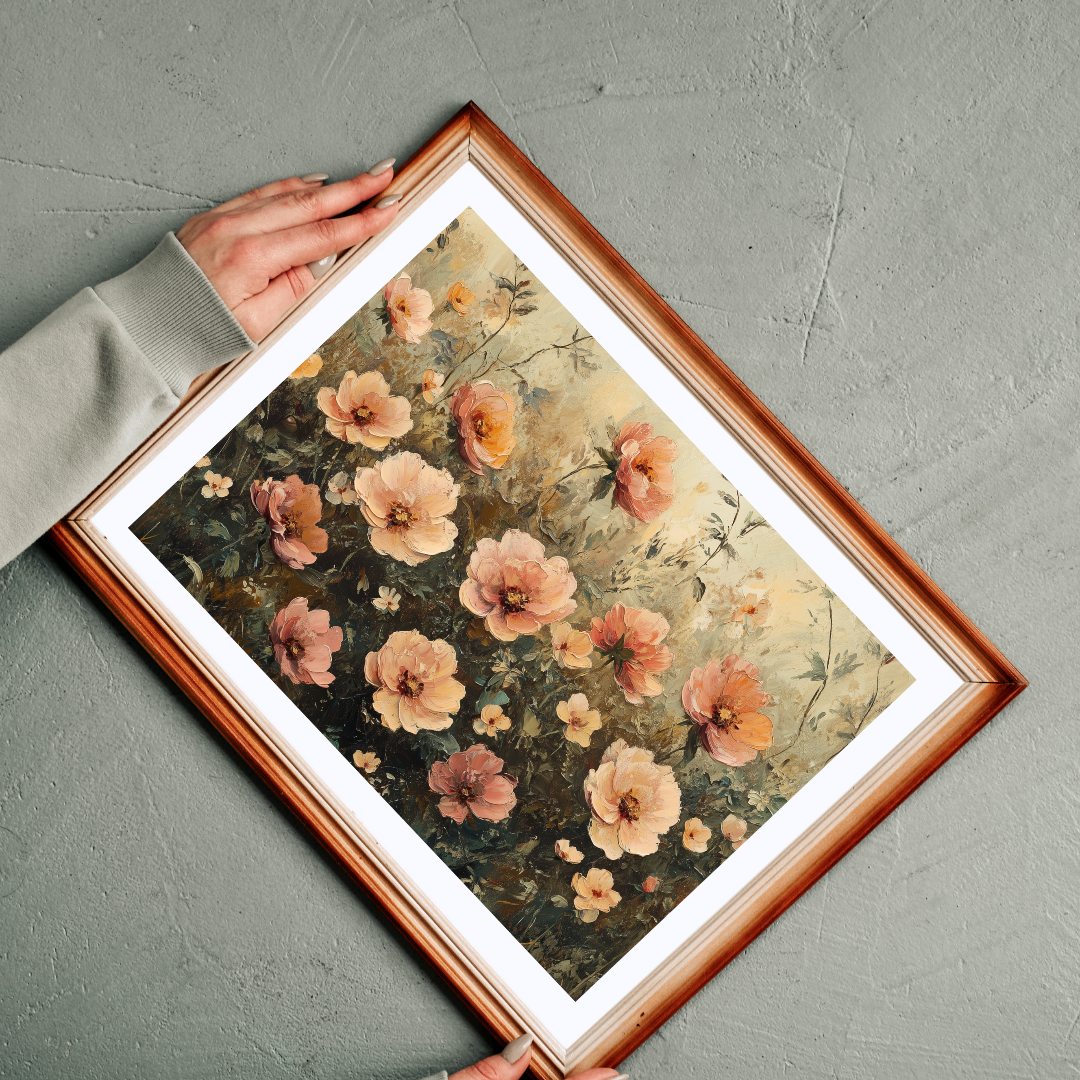 Vintage Floral Jigsaw Puzzle — Romantic Garden Puzzle
