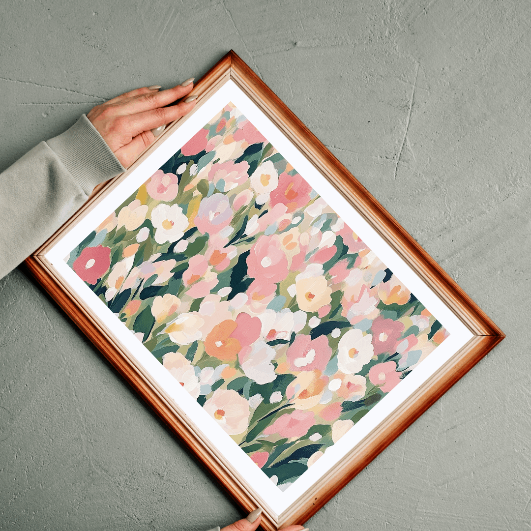 Floral Garden Jigsaw Puzzle — Pastel Flower Blooms