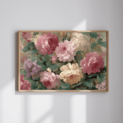 Floral Vintage Roses Puzzle – Botanical Jigsaw Puzzle