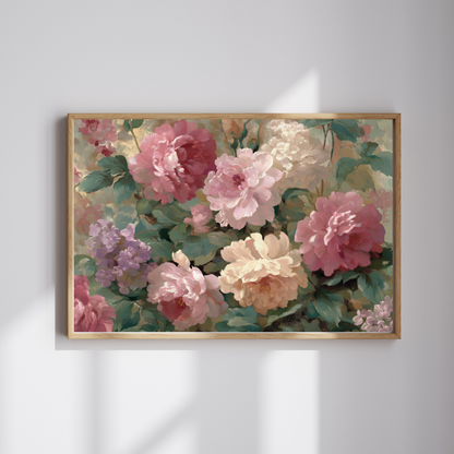 Floral Vintage Roses Puzzle – Botanical Jigsaw Puzzle