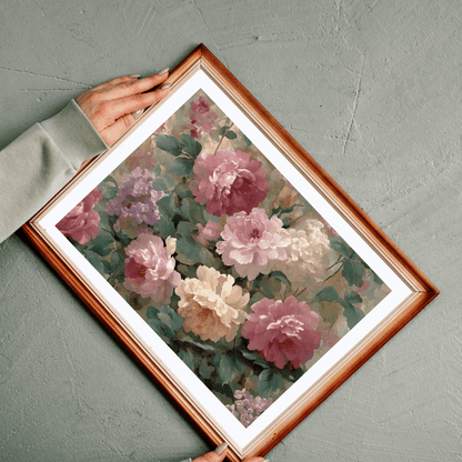 Floral Vintage Roses Puzzle – Botanical Jigsaw Puzzle