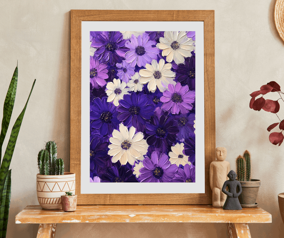 Purple Daisy Floral Puzzle 110-1014 Piece | Floral Jigsaw Puzzle