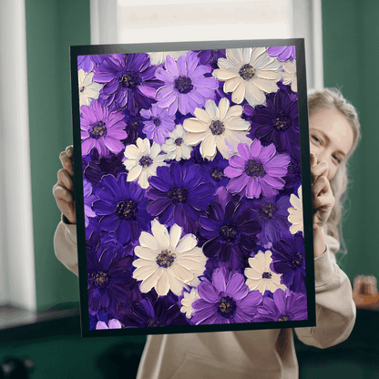 Purple Daisy Floral Puzzle 110-1014 Piece | Floral Jigsaw Puzzle