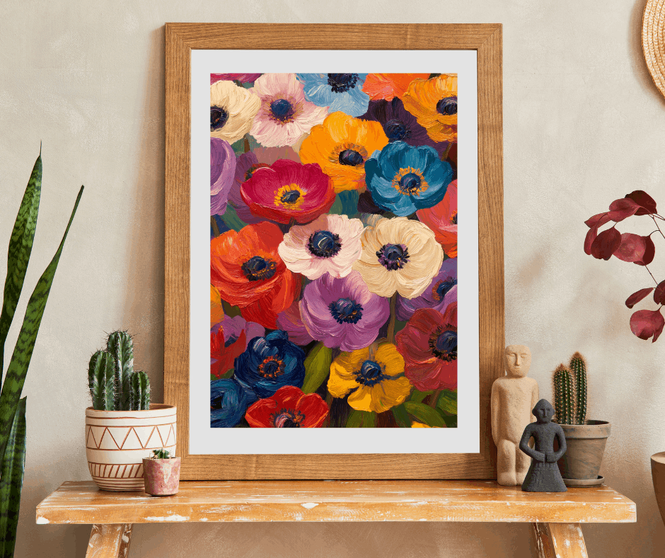 Colorful Anemone Bouquet Puzzle 110-1014-piece | Floral Jigsaw Puzzle