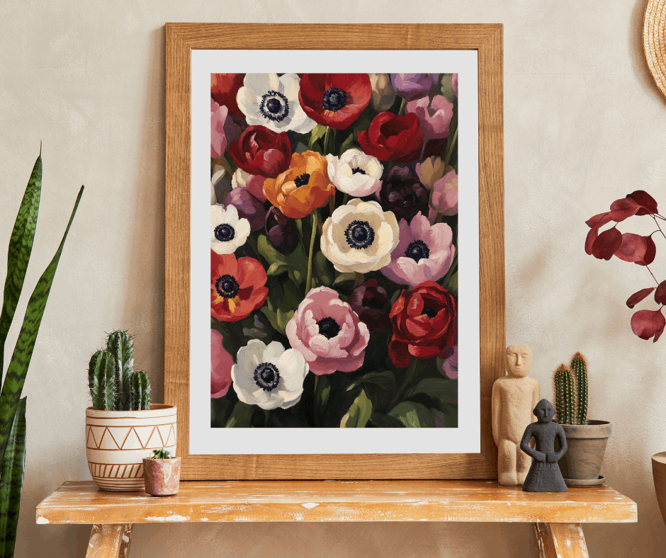 Anemone Floral Illustration Puzzle | Flower Jigsaw 110-1014 Pieces