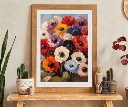 Colorful Anemone Bouquet Puzzle 110-1014 Piece | Floral Jigsaw Puzzle