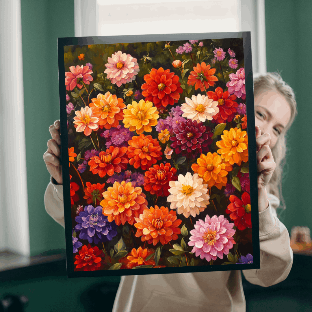 Colorful Zinnia Floral Puzzle 110-1014 Piece | Vibrant Flower Jigsaw