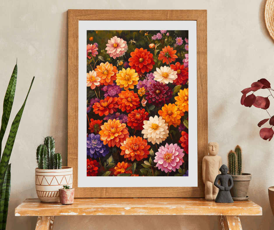 Colorful Zinnia Floral Puzzle 110-1014 Piece | Vibrant Flower Jigsaw