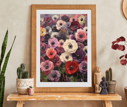 Vintage Anemone Floral Puzzle 110-1014 Piece | Botanical Jigsaw Puzzle