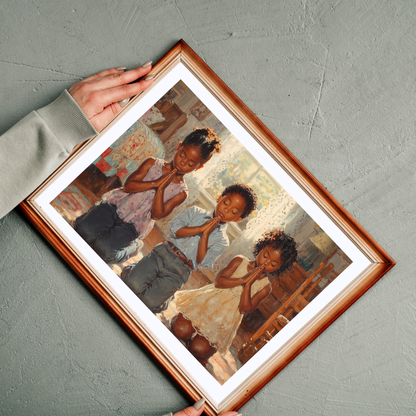 Black Children Praying Puzzle | Afrocentric Jigsaw Game