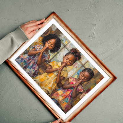 Praying African American Children Puzzle | Afrocentric Jigsaw Puzzle 110-1014 Pieces