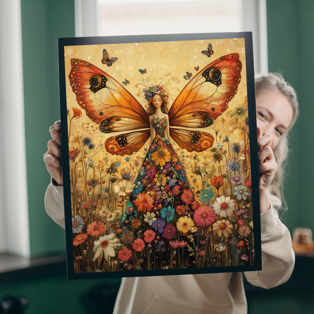 Butterfly Fairy Floral Dress Puzzle | Fantasy Jigsaw Puzzle Puzzle The Puzzle Chest