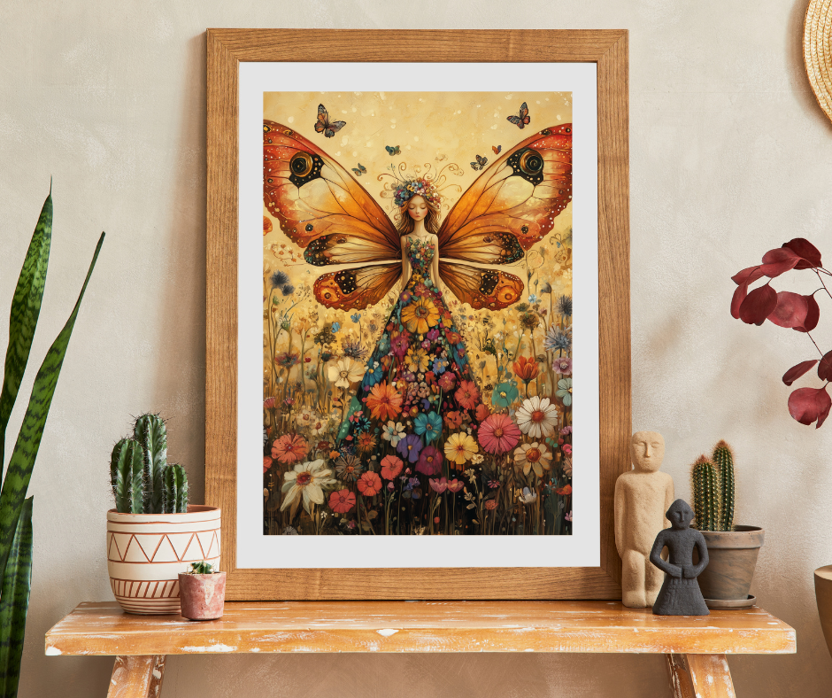 Butterfly Fairy Floral Dress Puzzle | Fantasy Jigsaw Puzzle Puzzle The Puzzle Chest