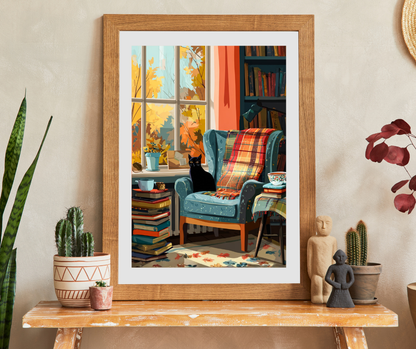 Cozy Cat Puzzle - Perfect Gift for Cat Lovers, Autumn Vibes, Home Decor, Family Game Night, Relaxation Activity Puzzle The Puzzle Chest
