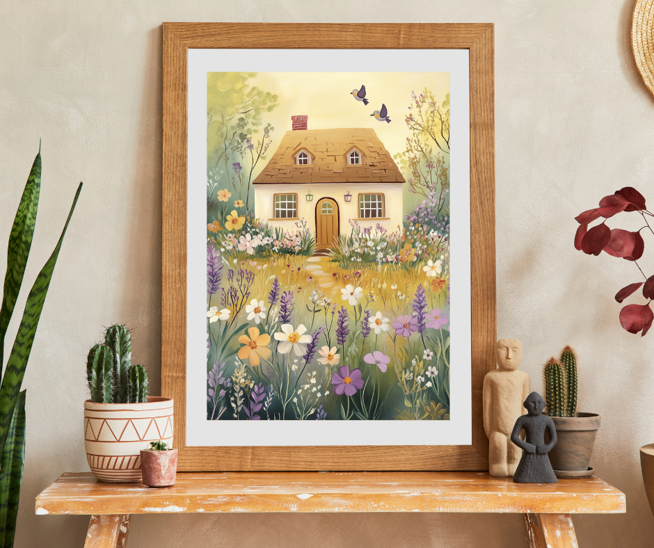Cottage House and Flower Garden Jigsaw Puzzle Puzzle The Puzzle Chest