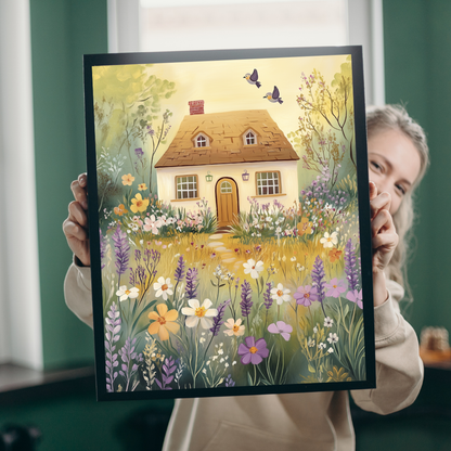 Cottage House and Flower Garden Jigsaw Puzzle Puzzle The Puzzle Chest