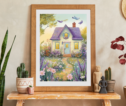 Whimsical Floral Cottage Jigsaw Puzzle Puzzle The Puzzle Chest