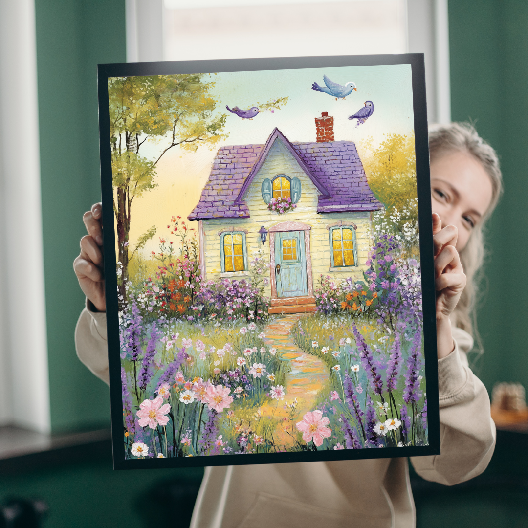 Whimsical Floral Cottage Jigsaw Puzzle Puzzle The Puzzle Chest