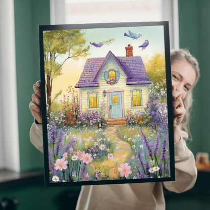 Whimsical Floral Cottage Jigsaw Puzzle Puzzle The Puzzle Chest