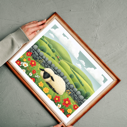 Sheep in Wildflower Meadow Puzzle | 120/252/500-Piece Jigsaw Puzzle The Puzzle Chest