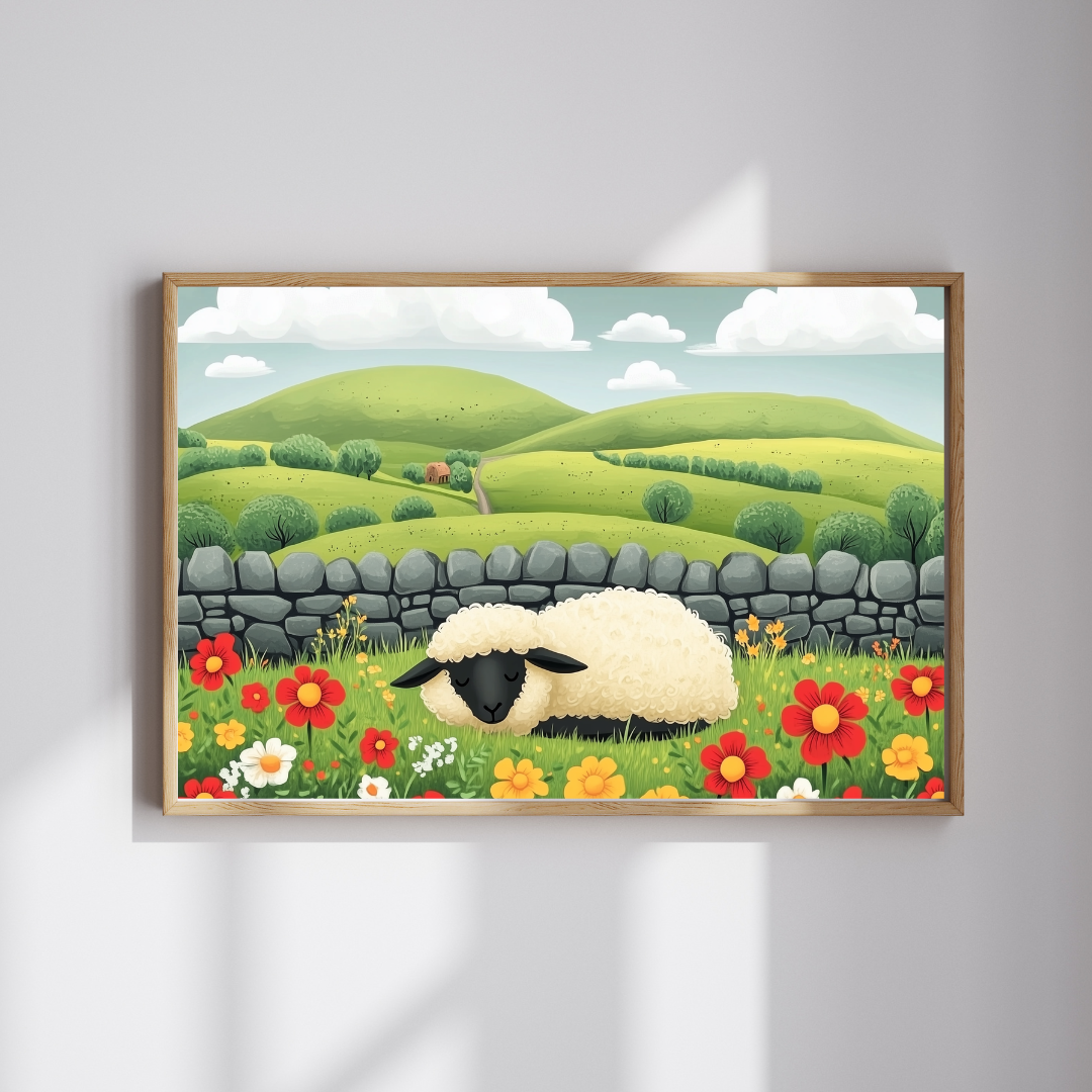 Sheep in Wildflower Meadow Puzzle | 120/252/500-Piece Jigsaw Puzzle The Puzzle Chest