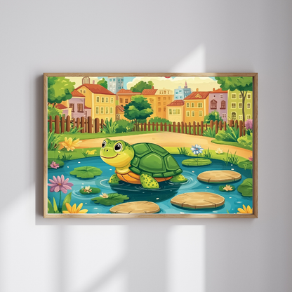 Smiling Turtle Pond Puzzle | Cute Animal Jigsaw Game Puzzle The Puzzle Chest