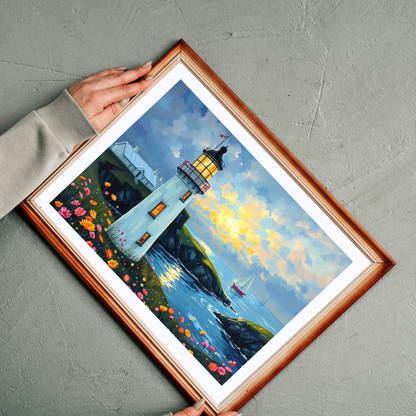 Lighthouse Coastal Scene Puzzle | Scenic Ocean Jigsaw Puzzle The Puzzle Chest