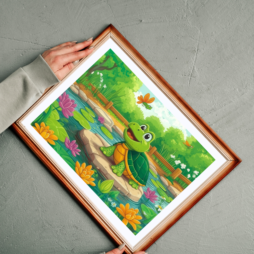 Smiling Turtle Pond Puzzle 110-1014 Piece | Animal Jigsaw Puzzle Puzzle The Puzzle Chest