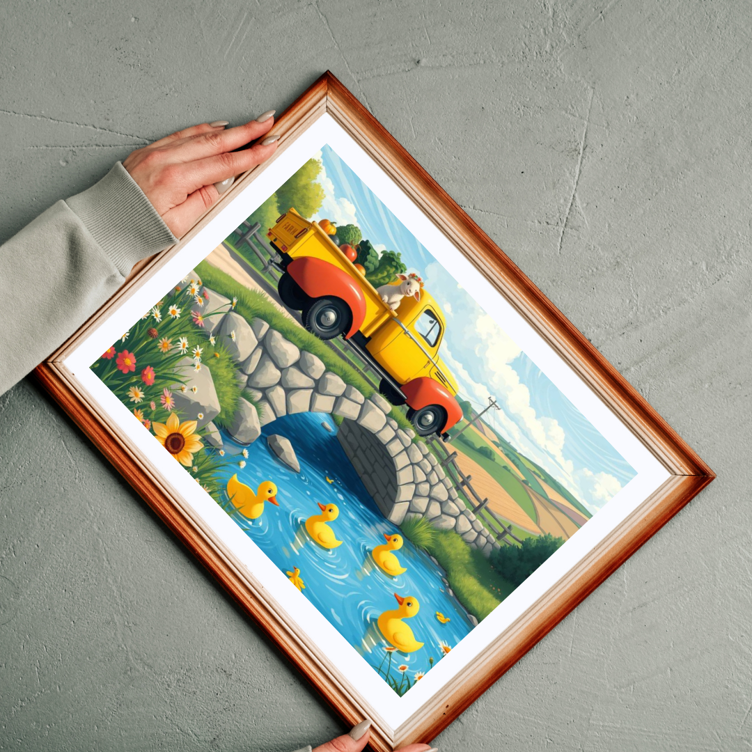 Vintage Farm Truck Duck Pond Jigsaw Puzzle — 110–1014 Piece Puzzle for Families & Kids Puzzle The Puzzle Chest