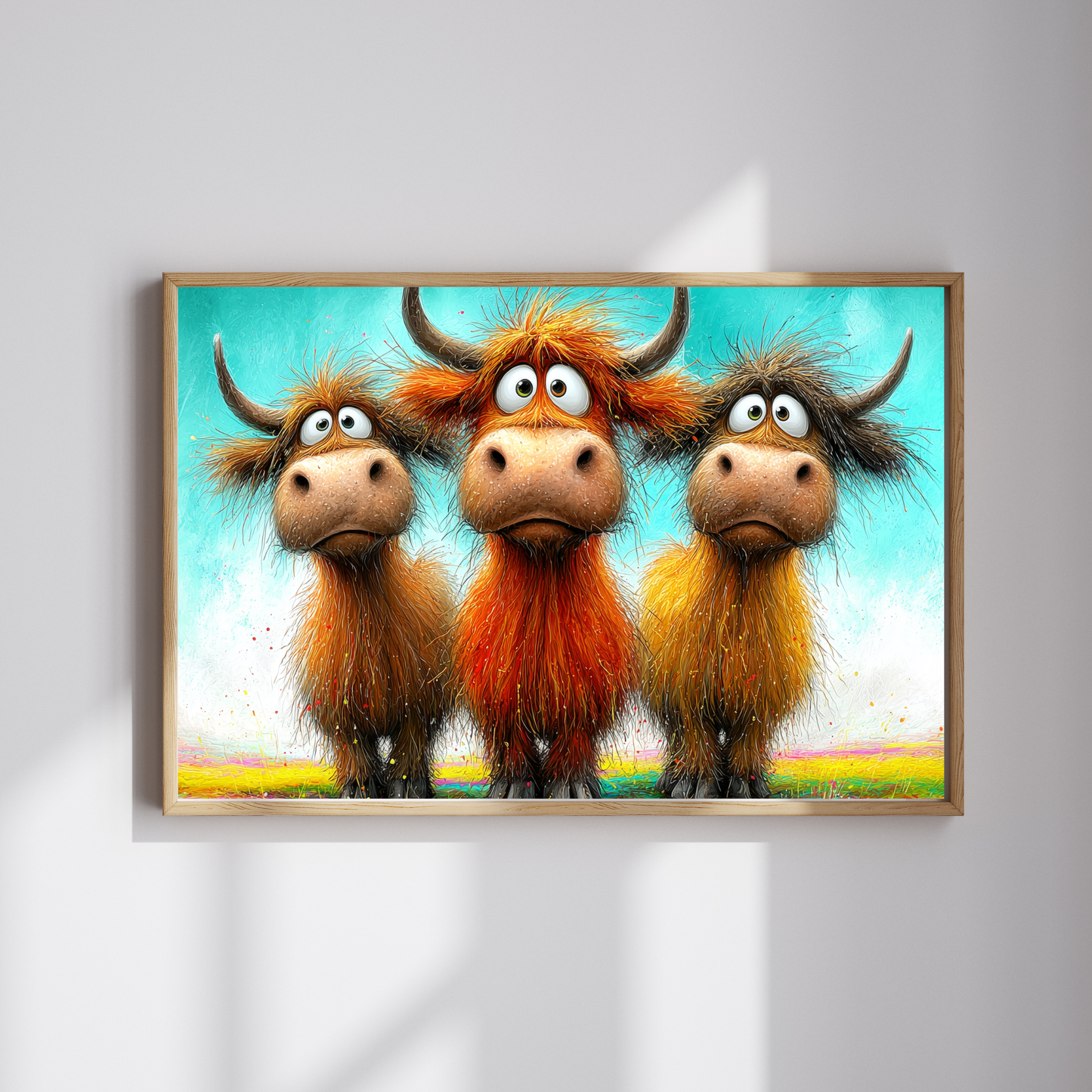 Three Cartoon Highland Cows Puzzle | 110/252/520-piece Jigsaw Puzzle The Puzzle Chest
