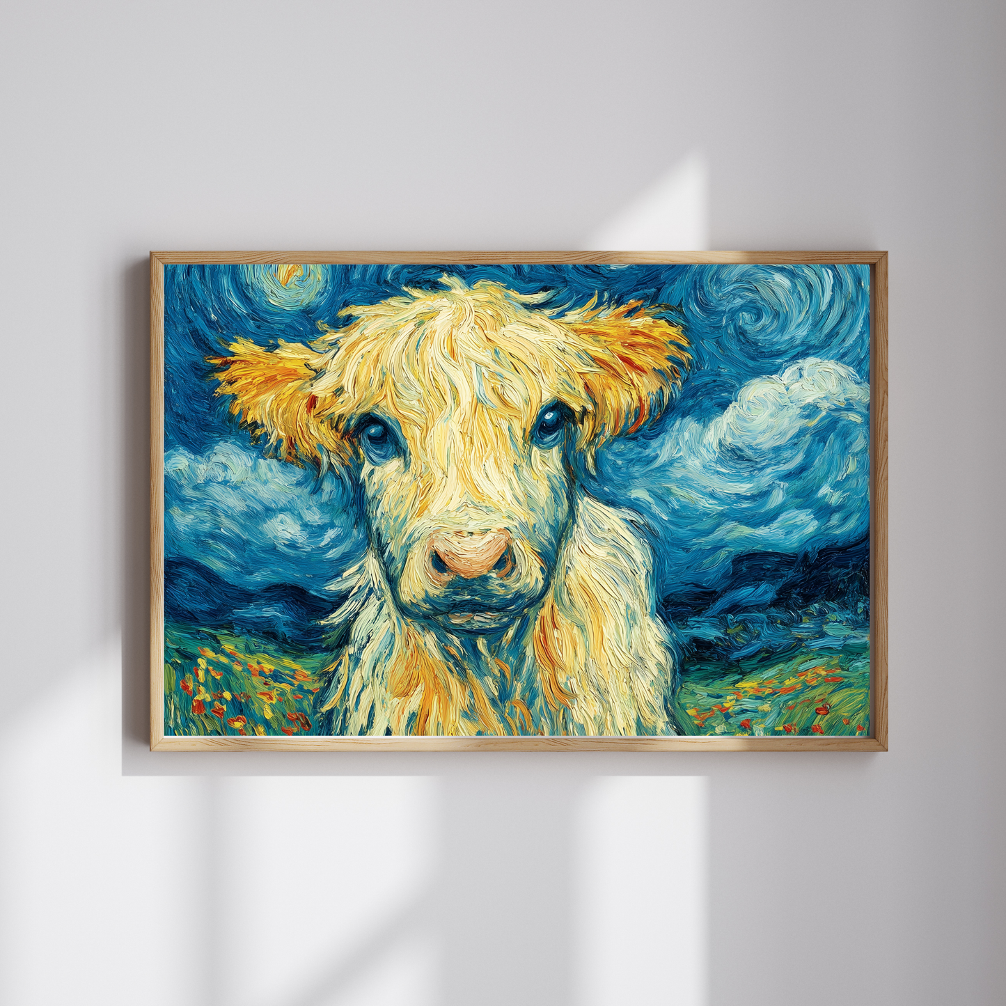 Van Gogh Style Highland Cow Puzzle | 110-1014 Piece Farm Animal Jigsaw Puzzle The Puzzle Chest