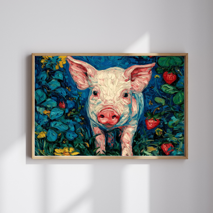 Cute Piglet Illustration Puzzle | 110-520 Piece Farm Animal Jigsaw Puzzle The Puzzle Chest