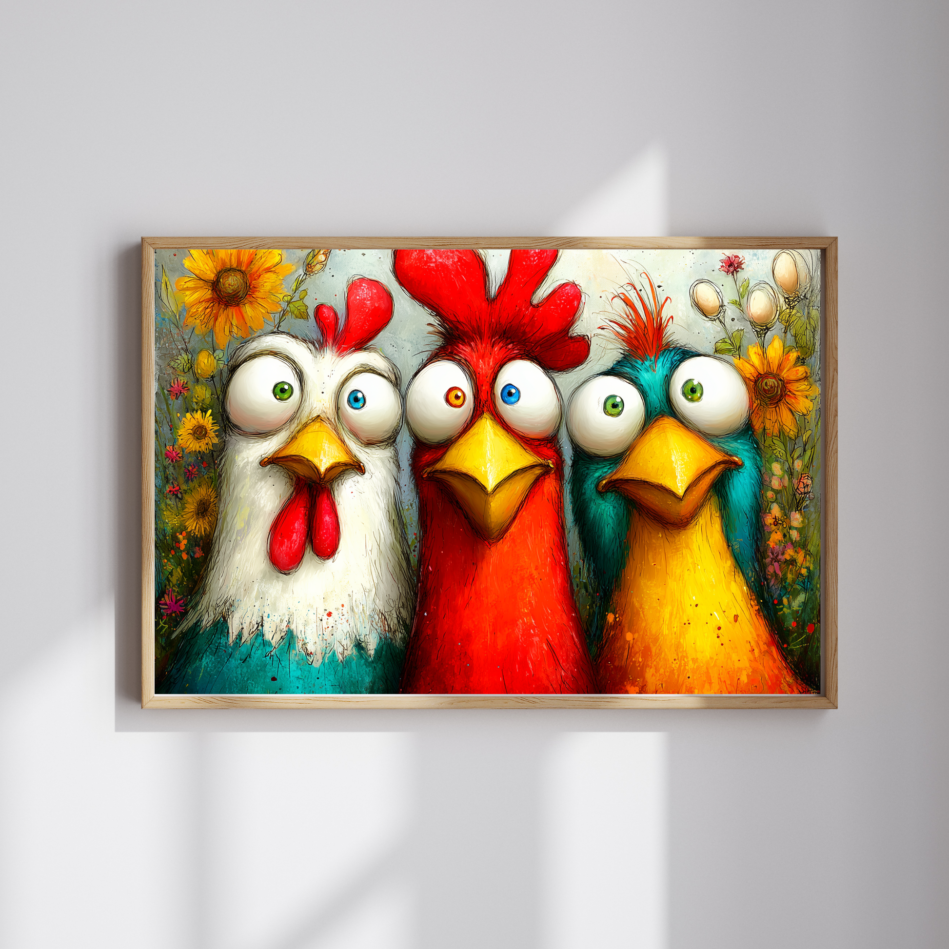 Colorful Cartoon Chickens Puzzle 110-520 Piece | Farm Animal Jigsaw Puzzle The Puzzle Chest