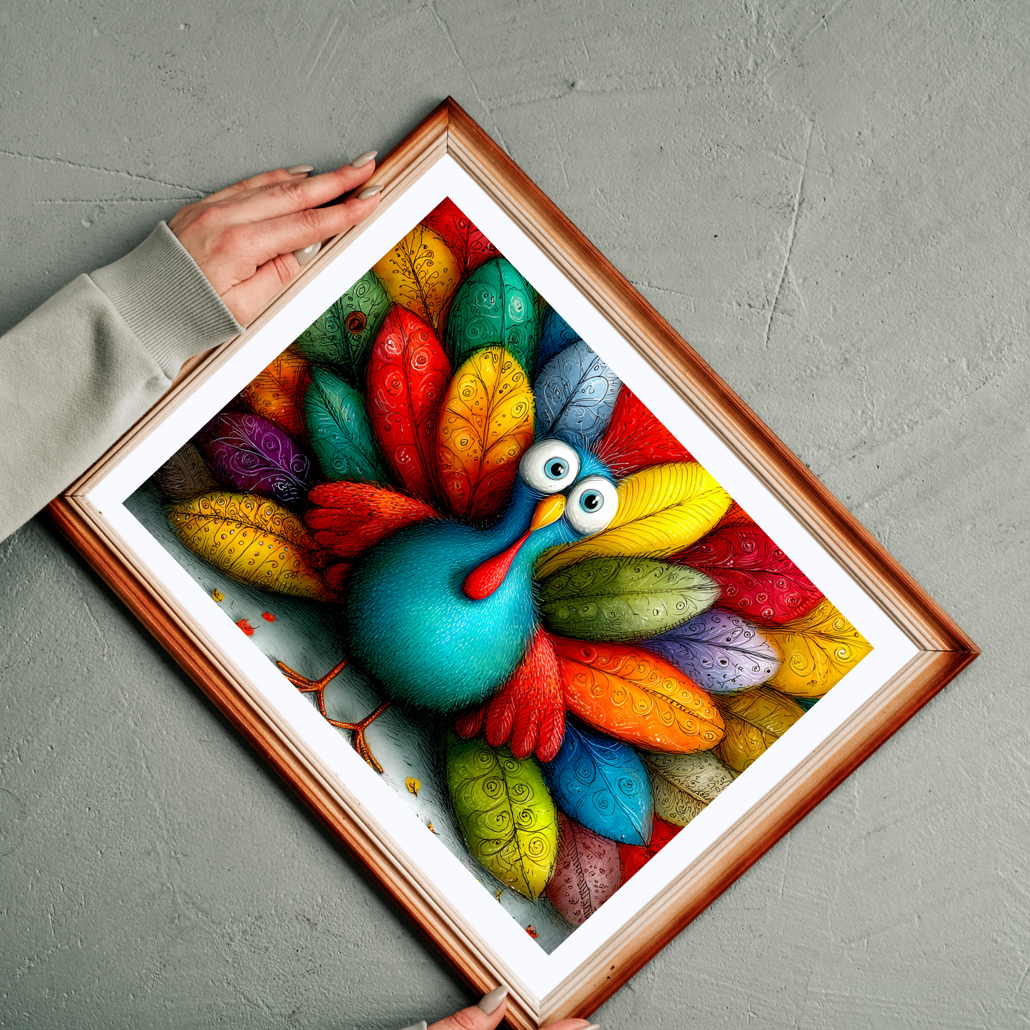 Colorful Turkey Illustration Puzzle | 110-1014 Piece Farm Animal Jigsaw Puzzle The Puzzle Chest