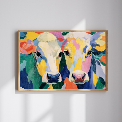 Colorful Cow Portrait Puzzle | Abstract Farm Animal Jigsaw 110-1014 Pieces Puzzle The Puzzle Chest
