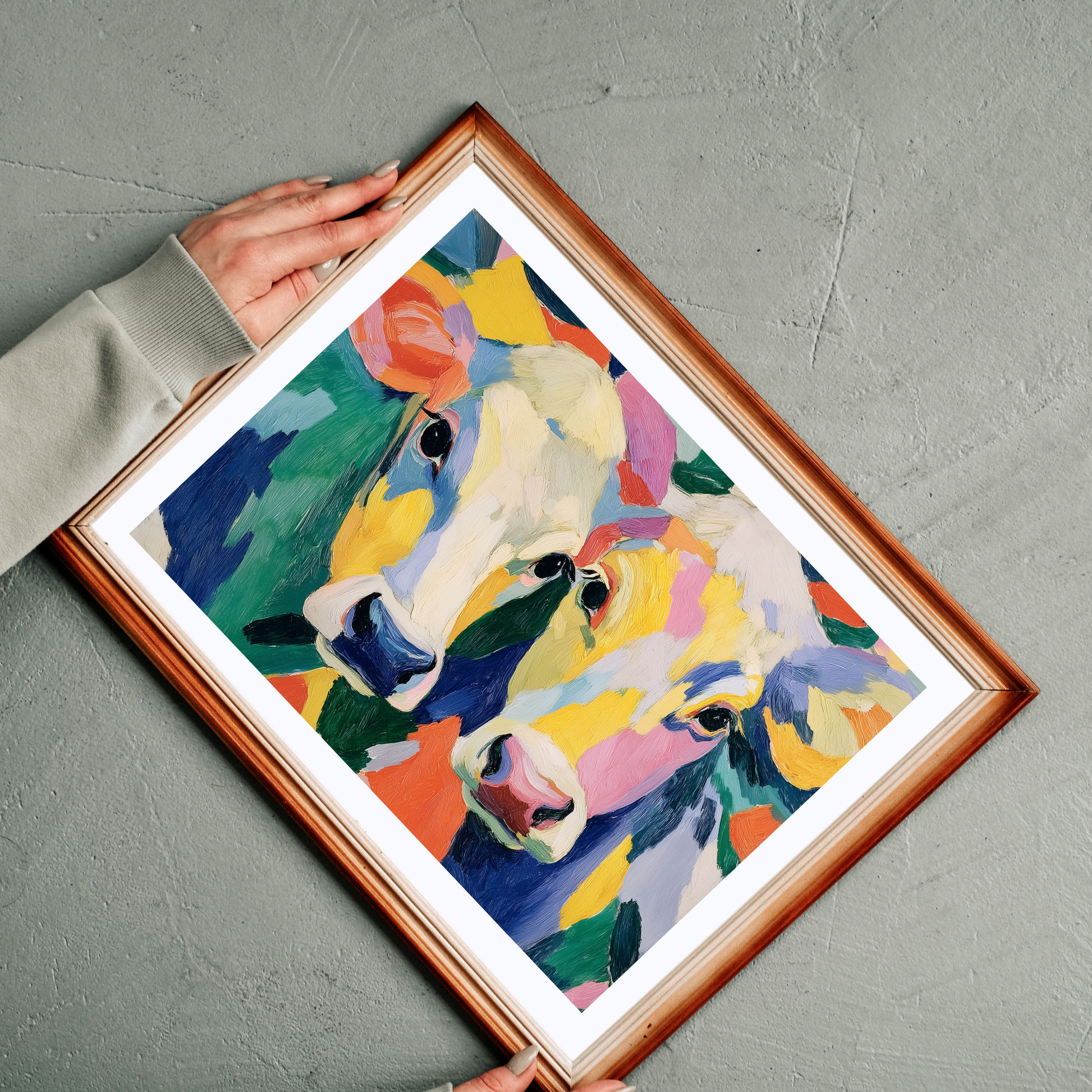 Colorful Cow Portrait Puzzle | Abstract Farm Animal Jigsaw 110-1014 Pieces Puzzle The Puzzle Chest