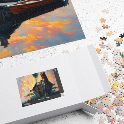 Serene Lakeside Cabin Puzzle | Perfect for Nature Lovers, Family Game Night, Cozy Evenings, Gifts and Home Decor Puzzle The Puzzle Chest