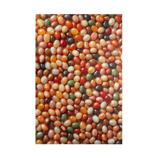 Chaotic Jelly Beans Puzzle, Vibrant Candy-Themed Jigsaw, Earth Tones Food Collage, Family Activity, Quiet Pastime, Foodie Puzzle Lover 1014 pcs (Vertical) Puzzle The Puzzle Chest