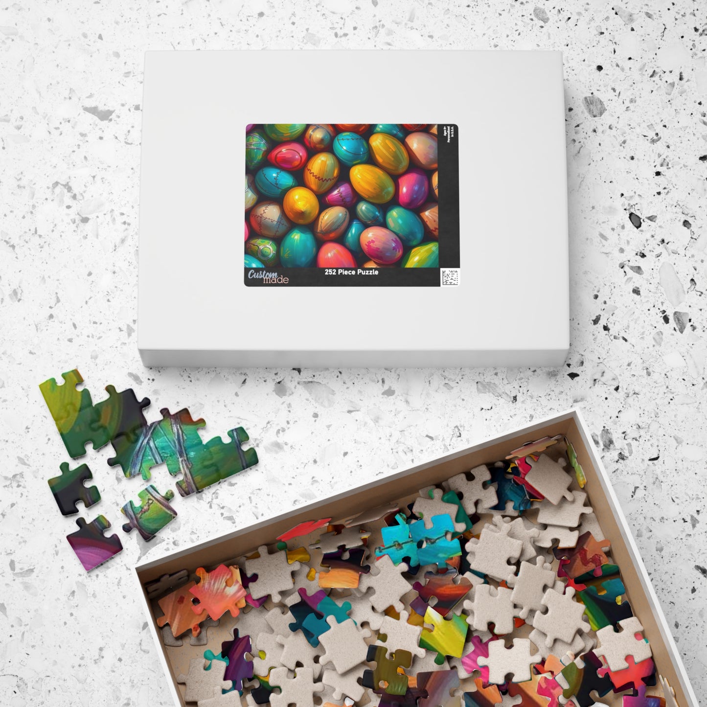 Colorful Easter Egg Puzzle, Collage Puzzle, Spring Puzzle Ideal for Family Activity, Adult DIY Craft, Family Fun Activity, Gift for Friends Puzzle The Puzzle Chest