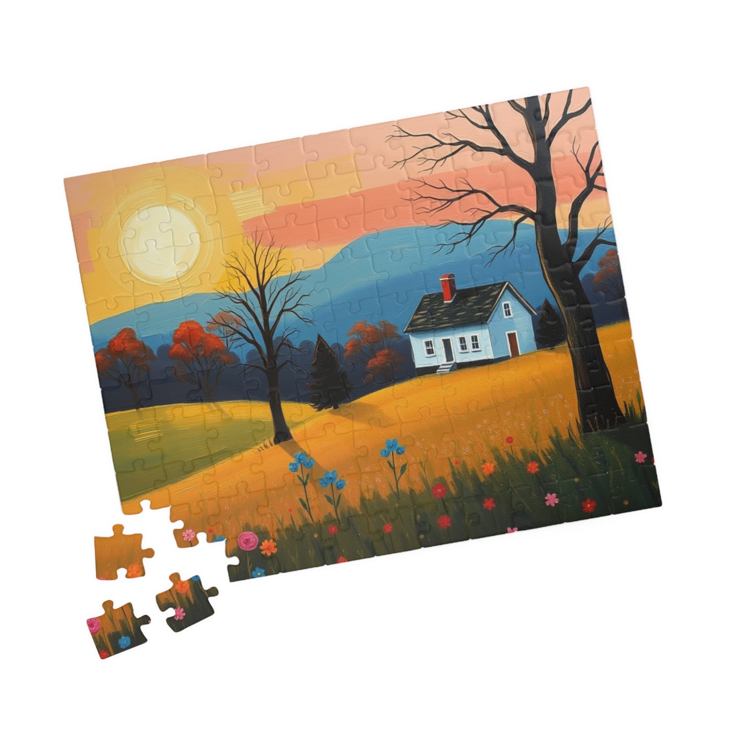 Scenic Landscape Puzzle | Perfect for Family Game Night, Seasonal Decor, Gift for Puzzle Lovers, Relaxation Activity, Cozy Indoor Fun Puzzle The Puzzle Chest