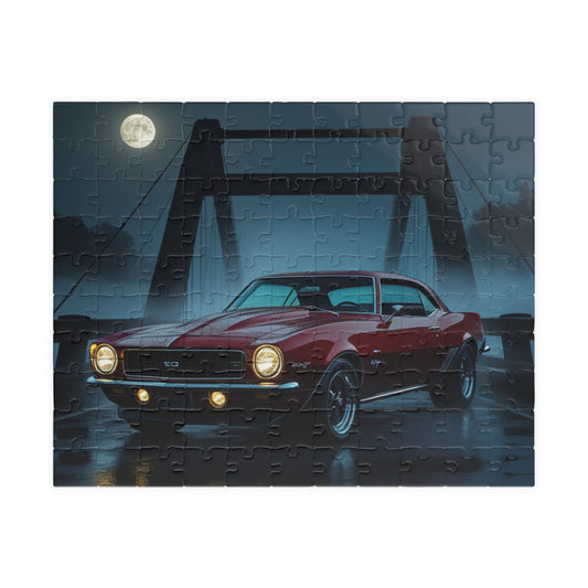 Vintage Car Puzzle - 1967 Chevrolet Camaro Retro Auto Jigsaw Game, Classic Car Enthusiast Gift, 110-1014 Piece, Home Decor, Family Night Fun 110 pcs (Horizontal) Puzzle The Puzzle Chest