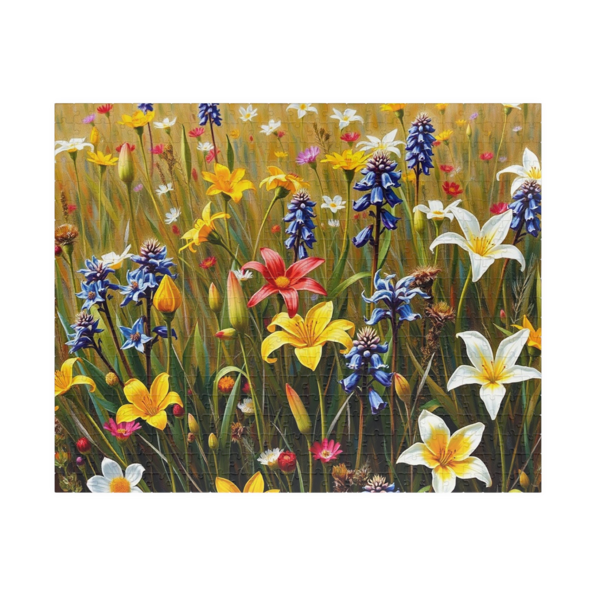 Floral Puzzle - Nature's Beauty, Jigsaw Puzzle for Family Fun, Gift for Garden and Puzzle Lovers, Mindfulness Activity, Indoor Entertainment 520 pcs (Horizontal) Puzzle The Puzzle Chest